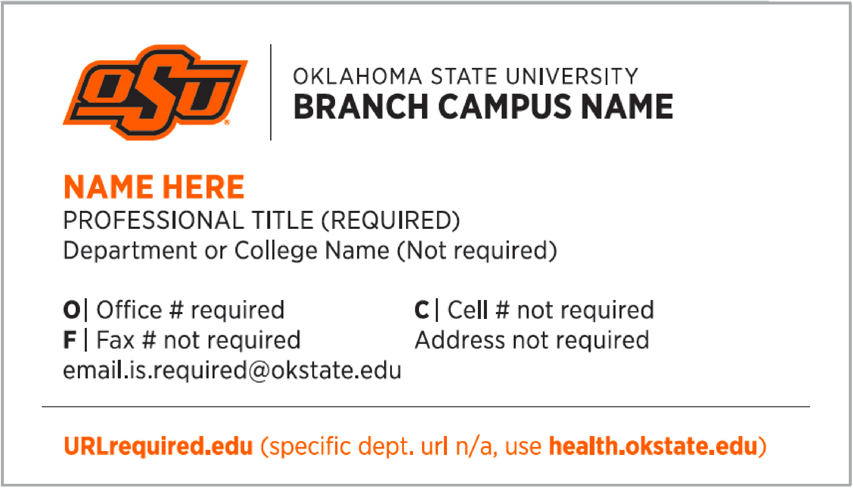branch cards, example one branch cards, example one
