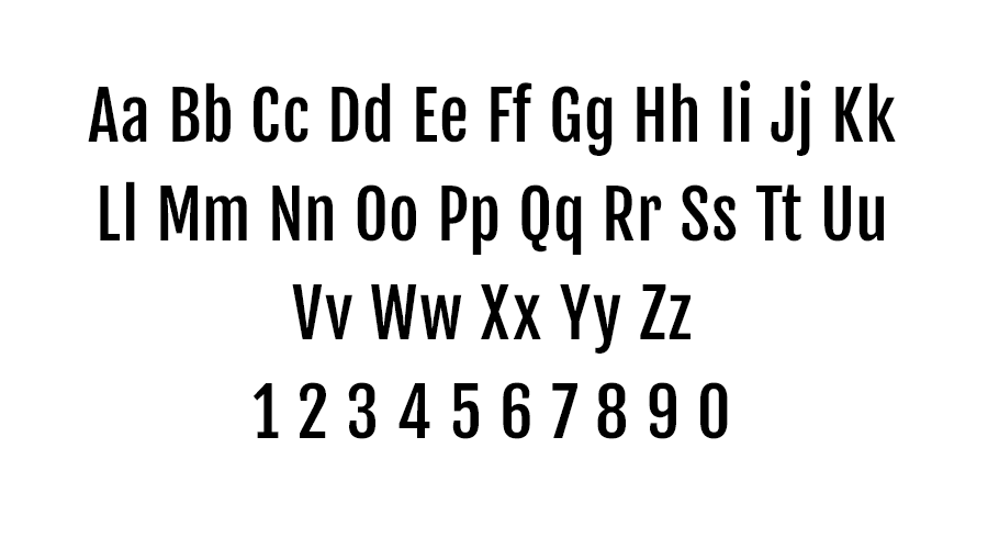 Character line up for Fjalla One, A-Z and 1-0