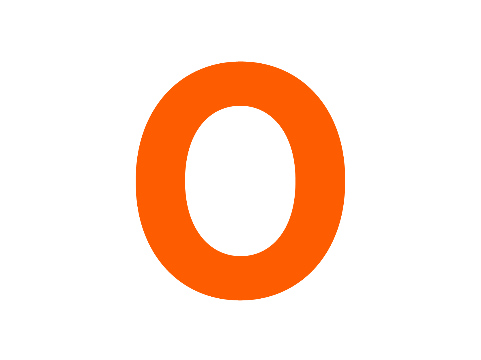 Large O Gotham Narrow font
