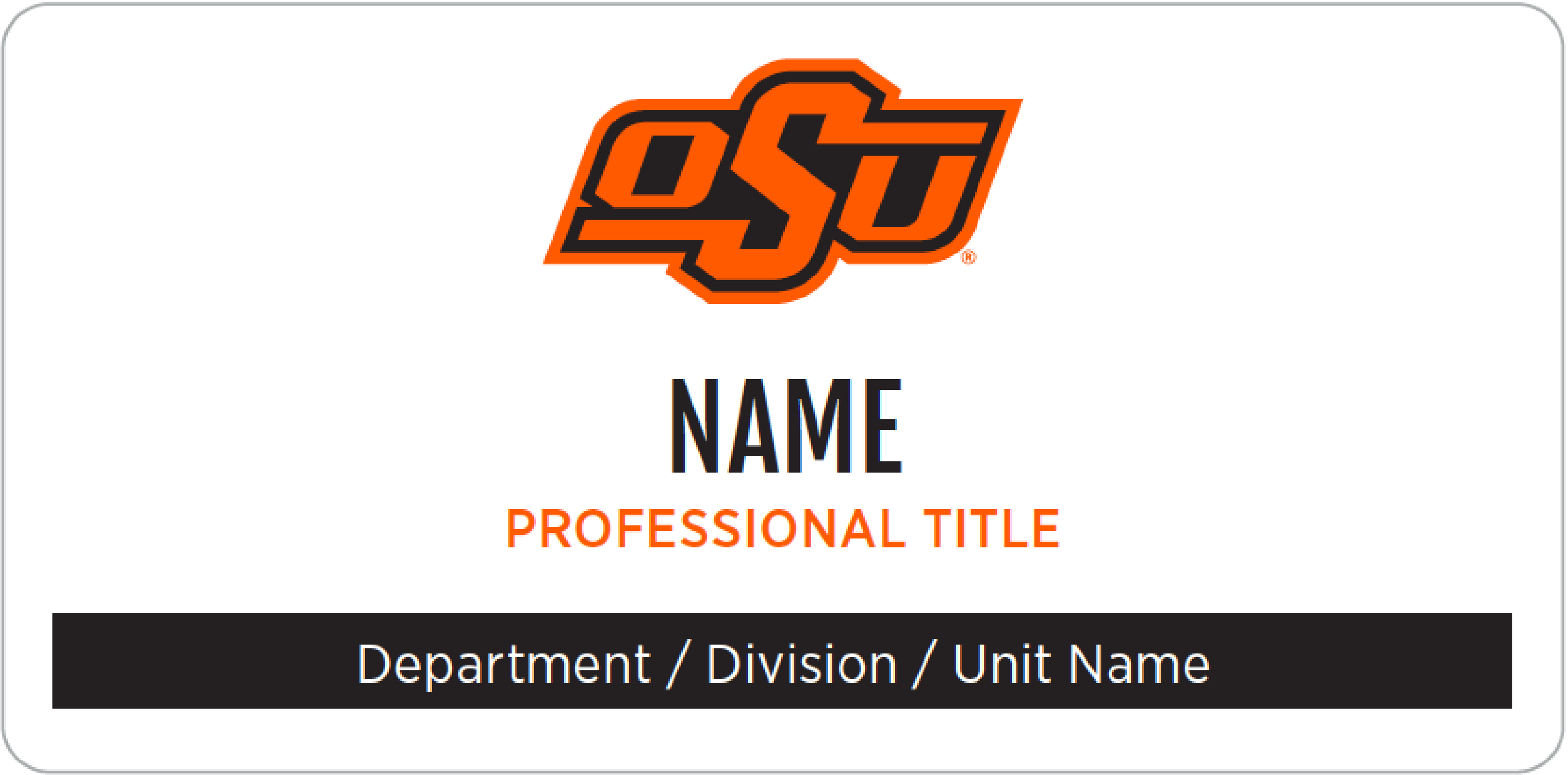 white nametag example