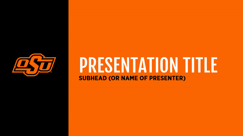 powerpoint option 2, orange and black