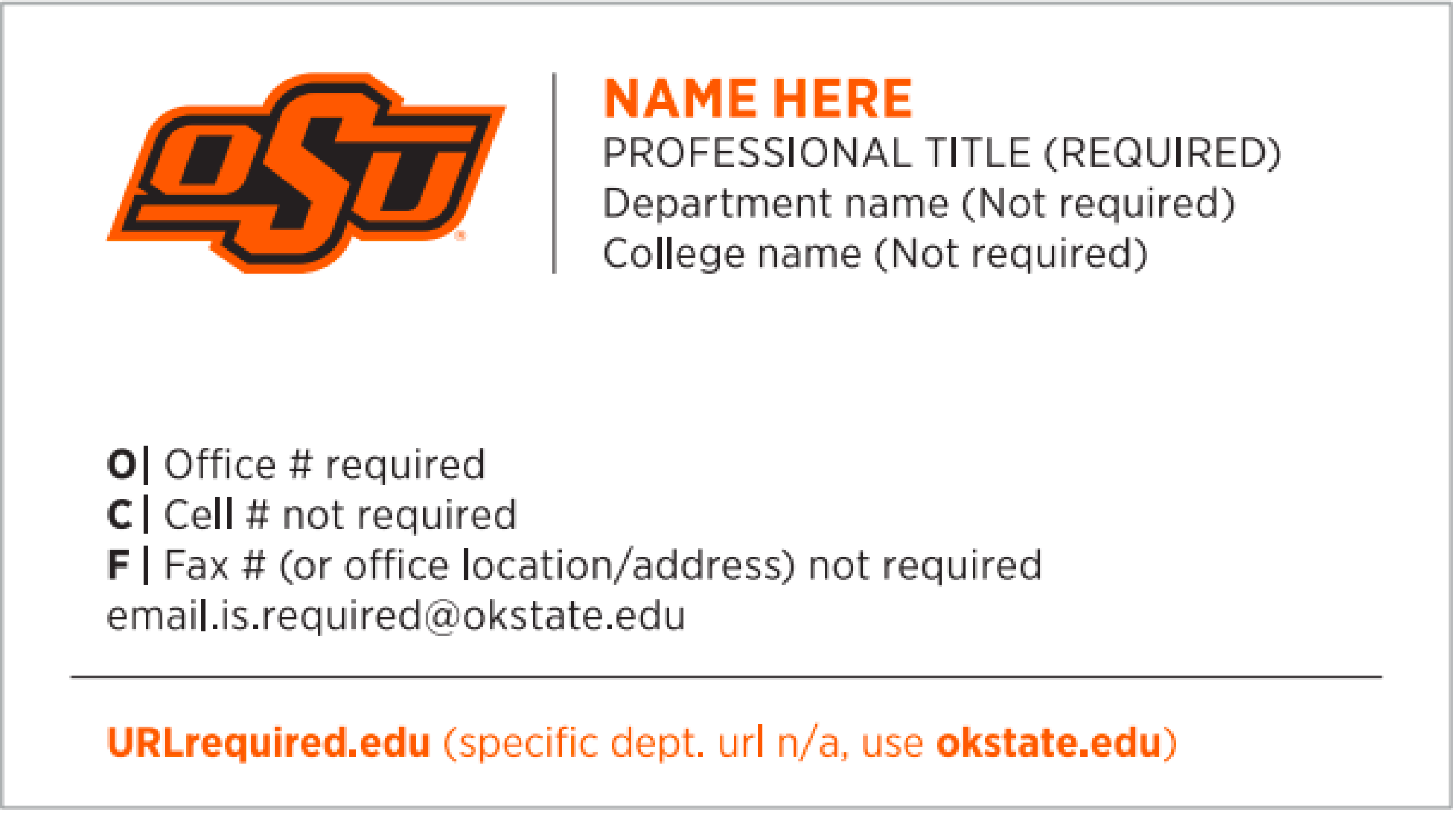 Stillwater cards, example one Stillwater cards, example one