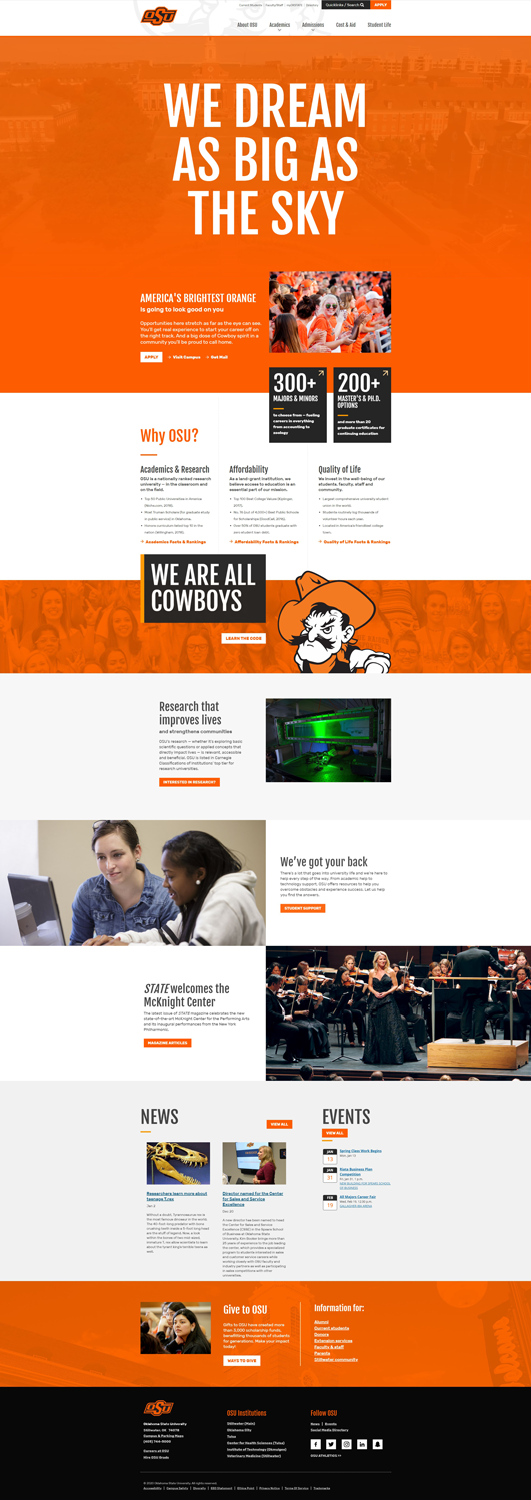 website example page