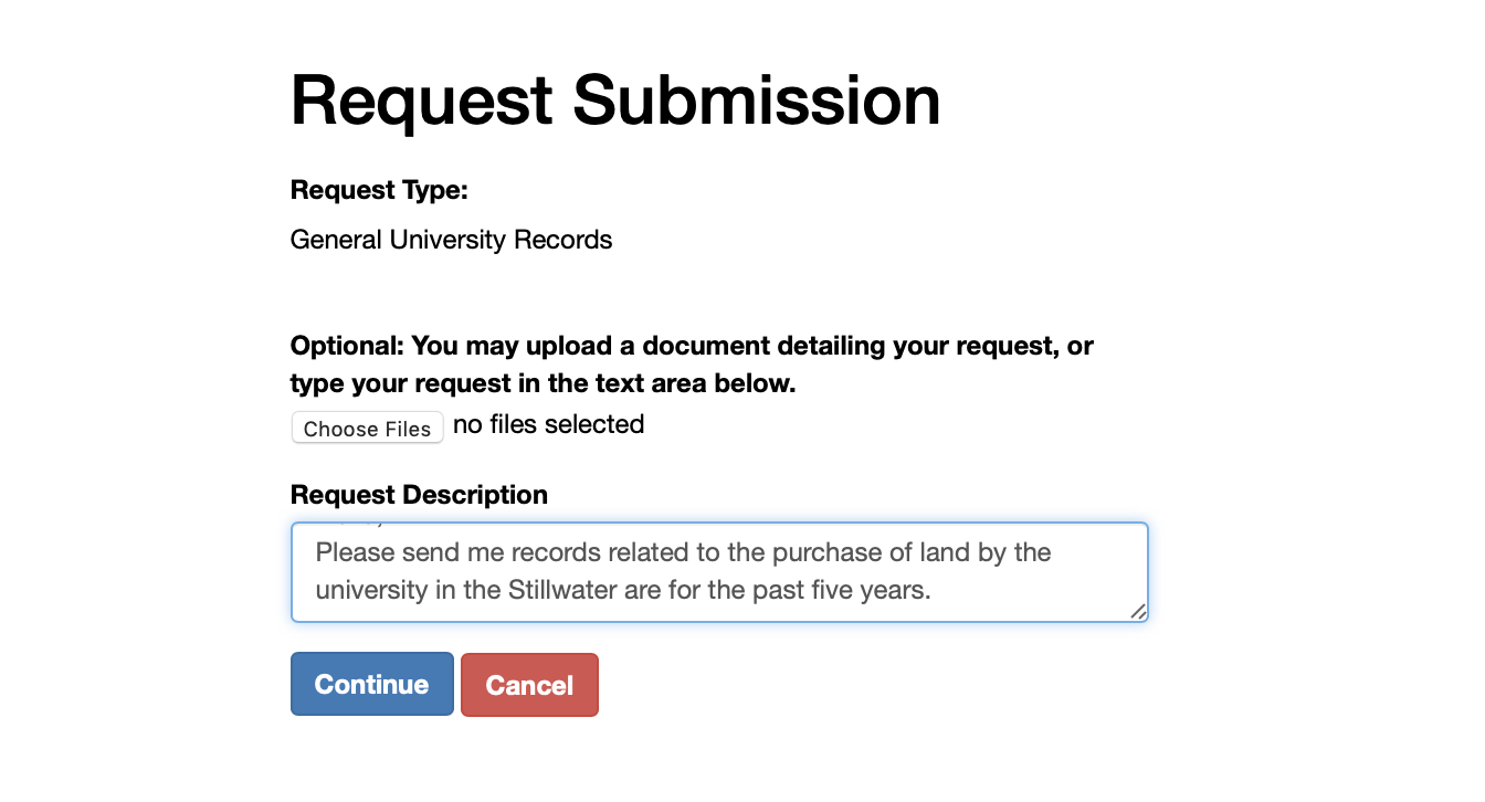 Request submission info pic