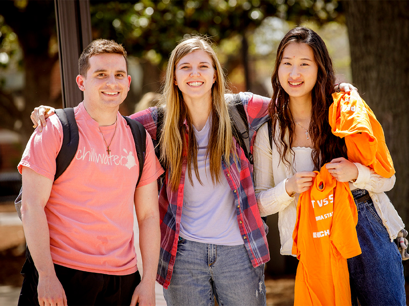 Students on campus